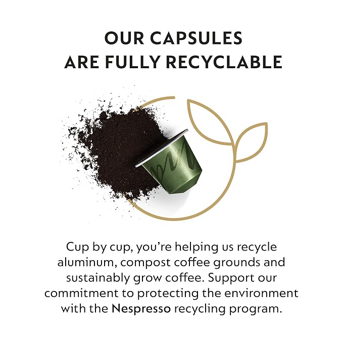 Nespresso Capsules OriginalLine, India Master Origin, Dark Roast Coffee, 50 Count Coffee Pods