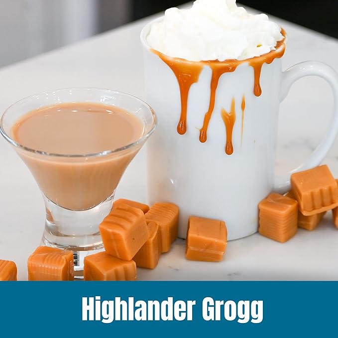 Door County Coffee Highlander Grogg Flavored Ground - 10 Count Single Serve Cups - Medium Roast - 100% Specialty Arabica - Flavored Gourmet - Caramel & Irish Cream