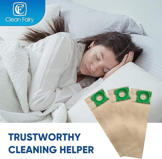 CF Clean Fairy 20pack Vacuum Filter Bags Compatible with Windsor Sensor S12 S15 XP12 XP15 XP18 SR12 SR15 SR18 Versamatic Plus And Sebo C G&X series Replacement for 5300REP