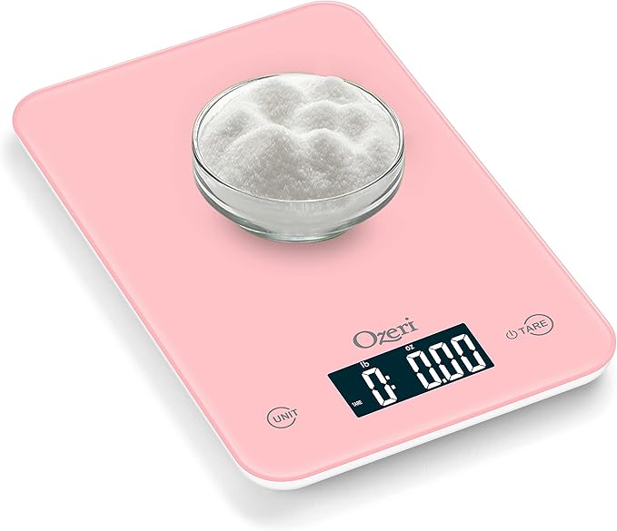 Ozeri Touch Professional Digital Kitchen Scale (12 lbs Edition) in Tempered Glass
