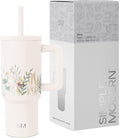 Simple Modern Disney Kids 24 oz Tumbler with Handle and Silicone Straw Lid | Spill Proof Leak Resistant | Stainless Steel Bottle | Gift Boys Girls | Trek Collection | Winnie The Pooh in the Wilderness
