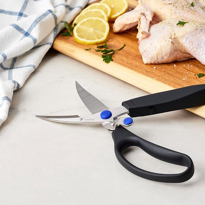 HENCKELS Kitchen Shears for Poultry, Dishwasher Safe, Heavy Duty, Stainless Steel 4-Inch