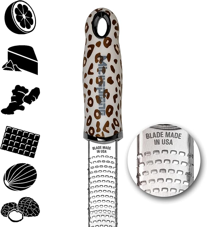 Microplane Premium Classic Printed Citrus Zester Cheese Grater (Leopard)