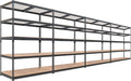 HOMEDANT 5 Tier Laminated Boltless Heavy Duty Garage Storage Adjustable Wide Size Metal Shelving Unit Utility Rack Shelves Organization Multipurpose Shelf Shed Warehouse 47.7"W x 24.1"D x 71.3"H 4Pack