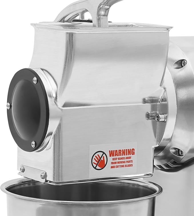 Electric Cheese Grater, 110V 550W Electric Cheese Grinder, Food Grinder for Chunk Butter and Breadcrumb Grinding, with Enlarged Feed and Discharge Ports