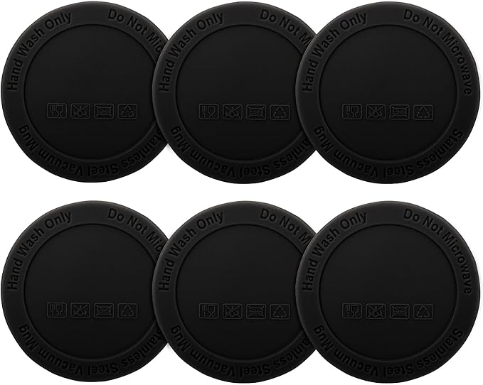 Silicone Bottom Protector for the Bottom of Mugs and Other Containers with a Bottom Diameter of 1.77" 45 mm,Multi-Use Non-Slip Mat (6 Pack)