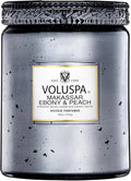 Candle Large - Makassar Ebony and Peach by Voluspa for Unisex - 18 oz Candle