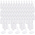 Zhehao 100 Pcs 10 ML Narrow Tip Applicator Bottle Mini Needle Tip Glue Bottle Applicator Precision Translucent Glue for Alcohol Ink DIY Quilling Acrylic Painting(White)
