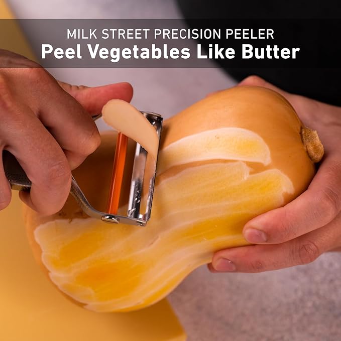 Milk Street Precision Peeler, Stainless Steel Vegetable Peelers with Replaceable Blades, Durable and Dishwasher Safe Potato Peeler for Tough Veggie Peeling