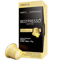 Bestpresso Coffee for Nespresso Original Machine 120 pods Certified Genuine Espresso Flavored Pack Vanilla Pods Compatible with Nespresso Original 60 Days Satisfaction Guarantee