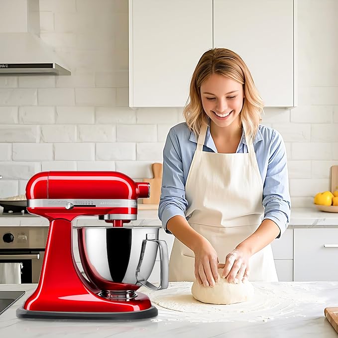 Upgrade Mixer Slider Mat for Kitchen Aid Stand Mixer, Bamboo Sliding Board for Artisan 4.5-5 Qt Tilt Head Stand Mixer, Kitchen Aid Accessories and Attachments, Thickness 2cm/0.79in, Black