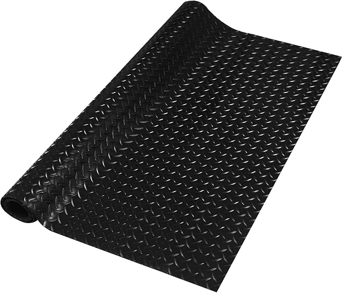 65"*40" Under Grill Mats for Outdoor Grill,2.0mm Thick Heavy Duty Non-Slip PVC Grill Matt for Outdoor Grill Deck Protector,Extra Large Rubber Outdoor Grill Mat