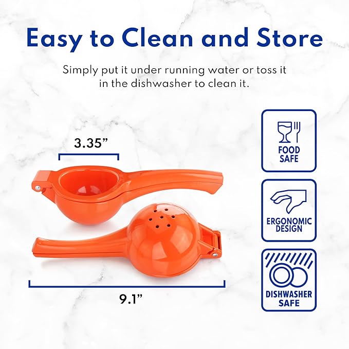 New Star Foodservice 42863 Enameled Aluminum Orange Squeezer