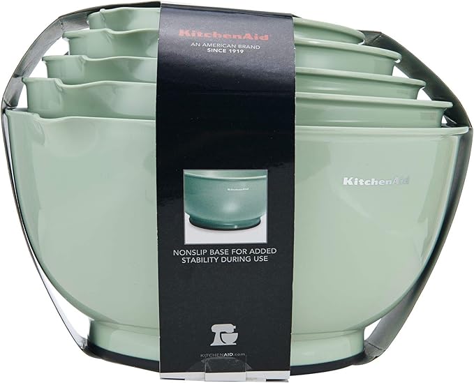 KitchenAid Classic Mixing Bowls, Set of 5, Pistachio