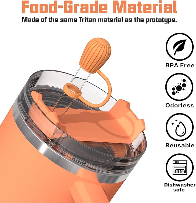 Adjustable Straw Cover for Stanley|Simple Modern|Yeti|Owala|Hydro Flask|Reduce|Maars|Meoky|MaxBase|Beast|Hydrapeak Cup, All Brand of Straw Accessories, Diameter 6mm-12mm, BPA Free, Dishwasher safe