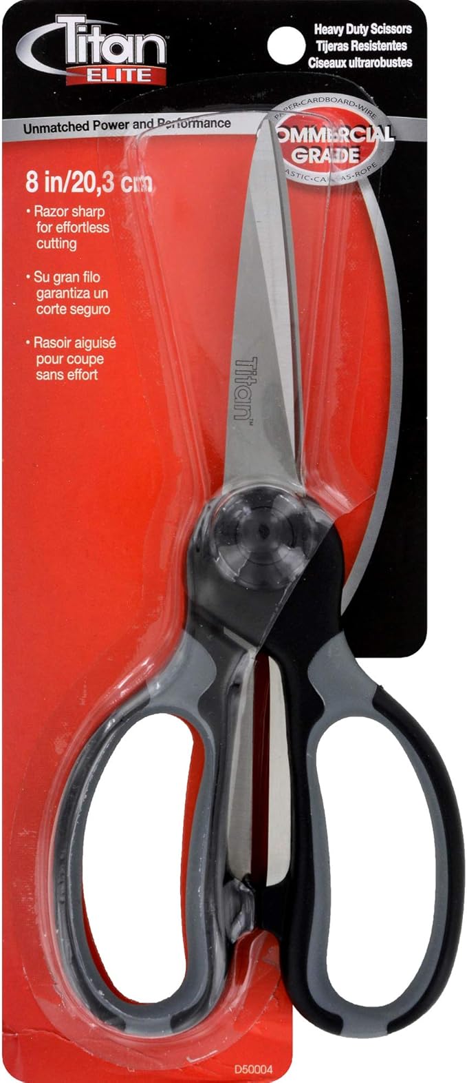 Titan Industrial Grade Heavy Duty Scissors Multipurpose Shears for Sewing and Crafting Durable Easy to Use Stainless Steel Blades with Comfortable Handles for Reliable Precision Cutting