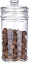 64 oz Reinforced Large Acrylic Storage Jar, Airtight Lid Cookie Jar | Ideal Canisters for Cookies, Dried Fruits, Nuts, Herbs,Cereals,etc