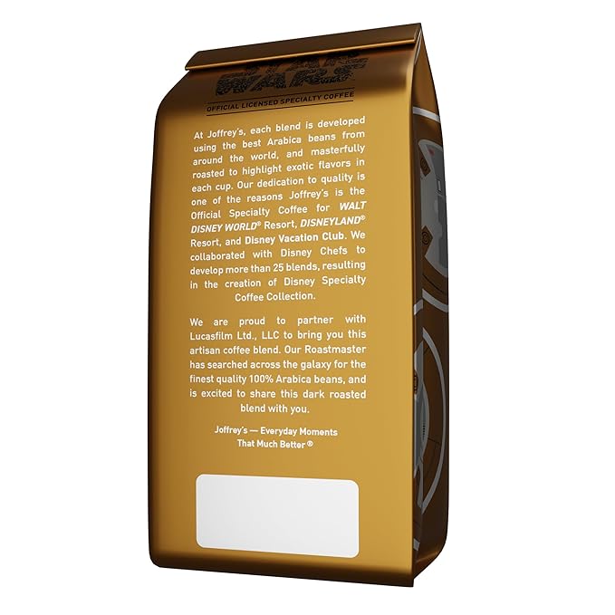 Joffrey's Coffee - STAR WARS™ BB-8 Brew, STAR WARS Licensed Coffee Collection, Artisan Medium Roast, Toasty & Smooth Taste, Brew or French Press (Ground, 11oz)