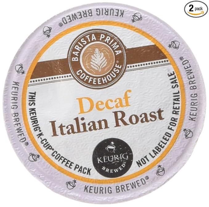 Barista Prima Decaf Italian Roast (2 Boxes of 24 K-Cups)