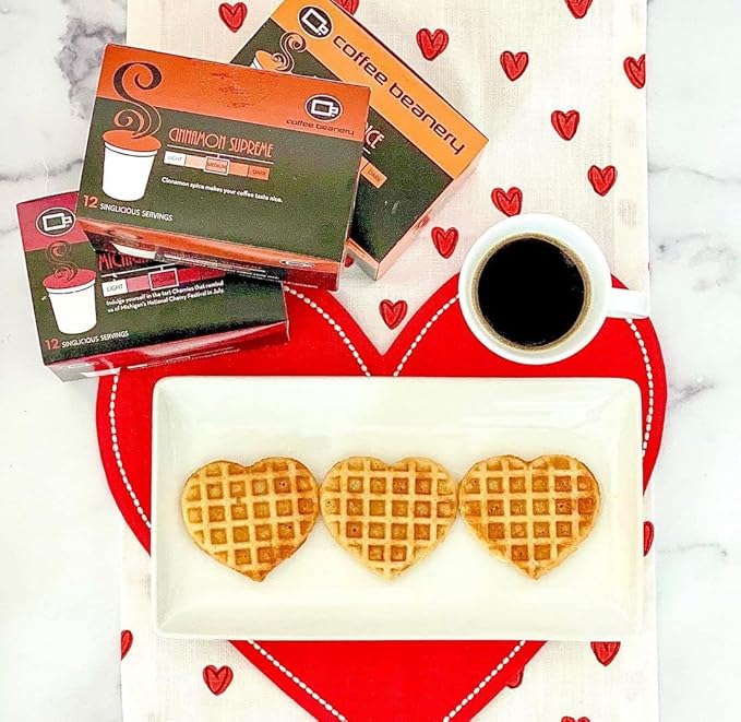 Cinnamon Spice Coffee Pods by Coffee Beanery | 48ct Bulk Medium Roast Arbica Coffee