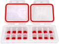 IceTopper Plus Ice Cube Tray with 2 Attached Lids - Easy Release Ice Cube Molds, 16 Cubes per Tray, Stackable & Dishwasher Safe, 100% Food Grade Materials, BPA Free & Recyclable