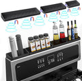 30"/24"/20" Silicone Magnetic Shelf for Stove Top for Kitchen Gadgets, Soft Flexible Strong Magnetic Heat Resistant Over the Stove Top of Shelf Spice Rack Kitchen Organizer for Back of Oven