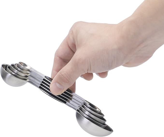 PrepWorks 5pc Measuring Spoons Set – Stainless Steel, Accurate Measurements for Cooking and Baking, Easy-to-Read, BPA-Free