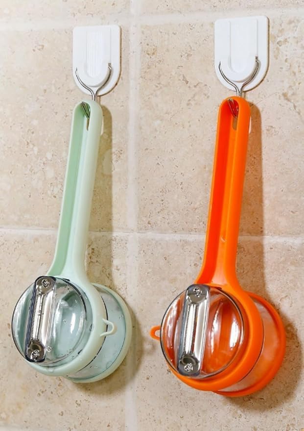 2-Piece Set Peeler With Container，Multi-functional Kitchenfruit Peeler，Suitable for Fruits And Melons Vegetable Peeler With Container，Easy to Improve Kitchen Efficiency