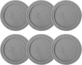 Silicone Bottom Protectors for Stanley Quencher 20 oz, Stanley IceFlow 20/30 oz, Stanley Mug Non-Slip Rubber Bottom Protectors (6 Pack 2.12" 54mm Gray)