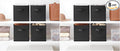 Whitmor Collapsible Cubes - 10.5 x 10.5 x 11 inches - Black - Set of 4 (Pack of 2)