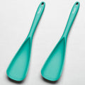 Silicone Spatula Spoon, Great for Both Cooking and Serving Durable BPA-Free Matte Black Silicone, Seamless Design, Safe for Nonstick Cooking Surfaces, 2-Pcs, Teal
