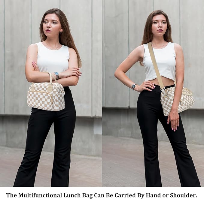 MEXS Insulated Lunch Bag for Women Men Large Reusable Lunch Box Adult Leakproof Portable Cooler Tote Bags for Work Picnic