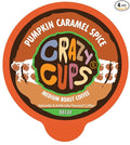Crazy Cups Decaf Flavored Recyclable Single Serve Decaffeinated Pumpkin Caramel Spice Coffee Pods for Keurig K Cups Machines, Brew Hot or As Iced (88 Count, Pack of 4)