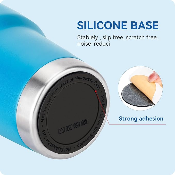 Silicone Bottom Protectors for Stanley Quencher 30/40 oz, Yeti 30 oz, Owala FreeSip 32 oz, Non-Slip Rubber Bottom Protectors (6 Pack 2.36" 60mm)