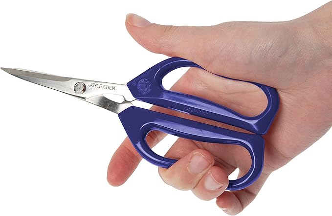 Joyce Chen Original Unlimited Kitchen Scissors All Purpose Kitchen Shears With Comfortable Handles, Blue, 2 Pack