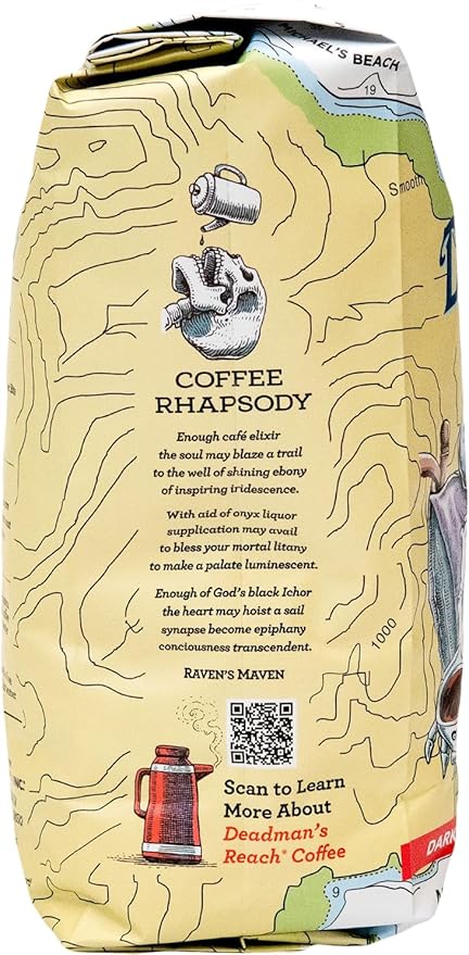 Raven's Brew Coffee High Caffeine Coffee Dark Roast Whole Bean – Deadman's Reach 2lb
