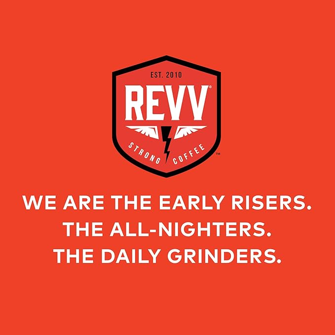 REVV Afterburner, Single-Serve Keurig K-Cup Pods, Dark Roast Coffee Pods, 96 Count