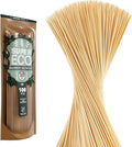 100 Pcs Natural Bamboo Skewers, Wooden Skewers for Appetizers, Fruit, Kebabs, Grilling Barbecue, Mini Burger, Sausage, Cocktail, Long Toothpicks, Food Sticks Natural