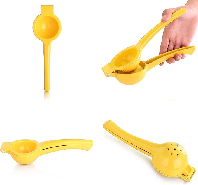 New Star Foodservice 42856 Enameled Aluminum Lemon Squeezer, Yellow