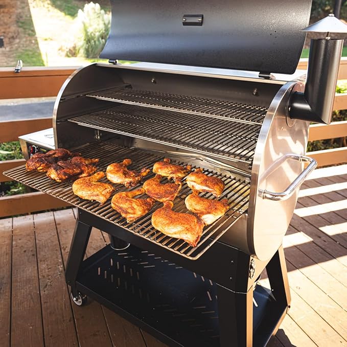 recteq Pellet Grill Smoker - Flagship 1600, Wood Pellet Smoker, BBQ Pellet Smokers, Wi-Fi Smart Grill, 1600 Sq. In. Cook Space, Pellet Smoker Grill, 40 lbs Hopper, Grilling Essentials Bundle