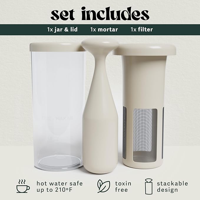Vegan Milker MylkMaster Zero Waste - Plant and Nut Milk Maker - Manual Plant Strainer for Creamier Homemade Nutmilk, Nut Milk Bag, Almond, Soy, Oat Milk, Whole Bean Coffee Maker