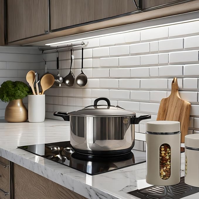 Home Basics Retro Kitchen Canisters For Countertop (4 Piece Set) Grey Glass with Metal Finish; See-Through Windows; Great For Flour, Coffee, Sugar, Dry Ingredients, Snacks