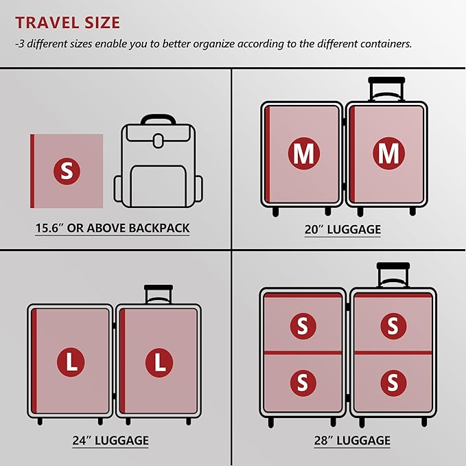 SUOCO Travel Vacuum Seal Bags for Clothing with Rechargeable Electric Pump, 9 Pack Compression Packing Bags for Luggage Suitcase Backpack, Carry-on Size Space Saver Storage