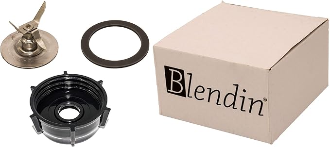 Blendin Replacement Ice Crusher Blade with Jar Base Cap, Rubber O Ring Sealing Ring Gasket Combo Accessory - Compatible with Oster and Osterizer Blenders - Blender Replacement Parts & Accessories