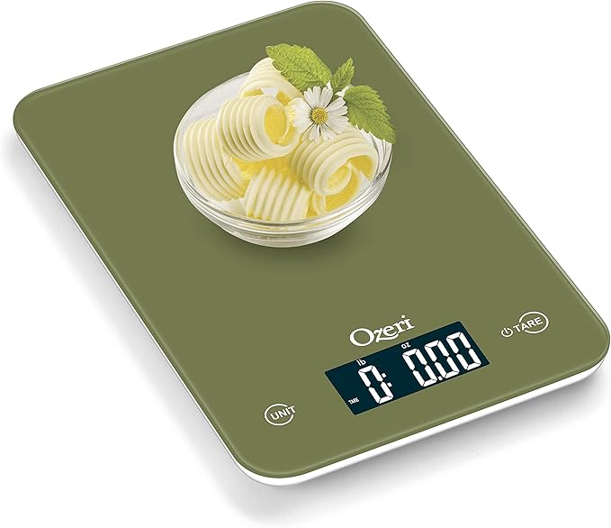 Ozeri Touch Professional Digital Kitchen Scale (12 lbs Edition) in Tempered Glass