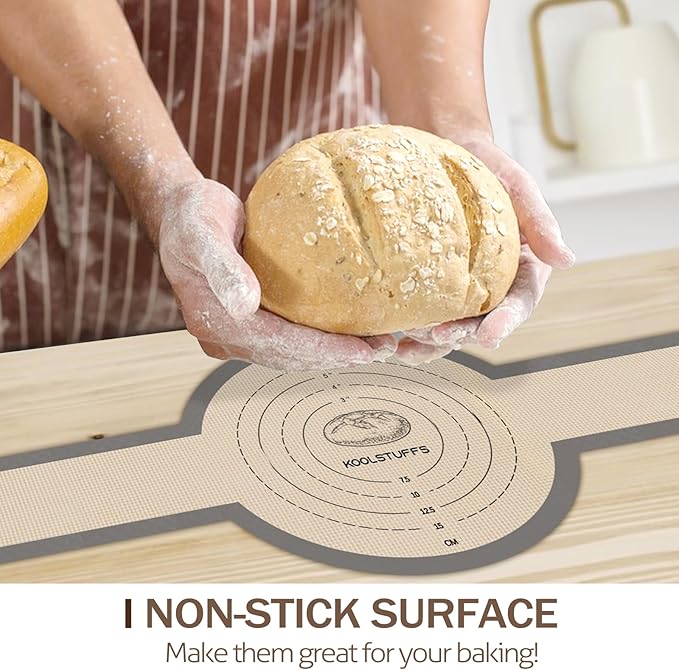 Silicone Bread Sling for Dutch Oven, 2 PCS Non-Stick & Easy Clean Reusable Silicone Bread Baking Mats with Long Handles, Easy to Transfer Sourdough Bread