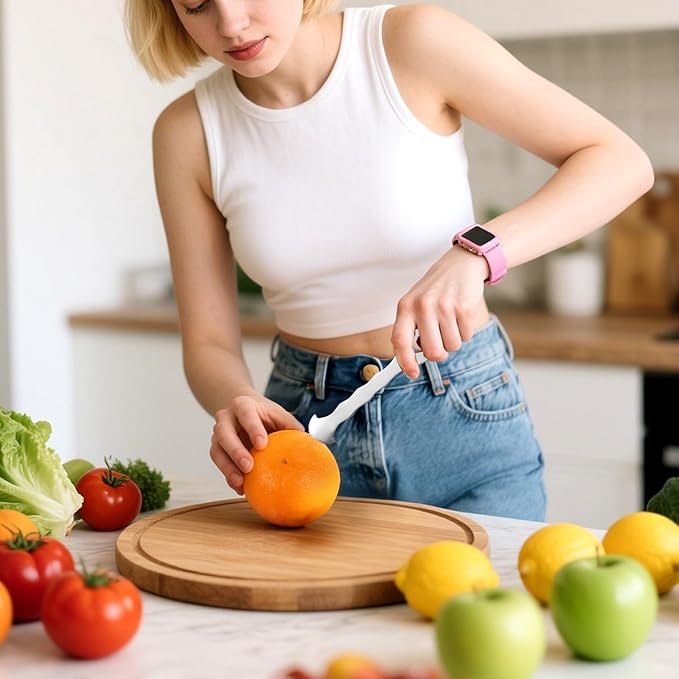 2Pcs Easy-to-Peel Orange Peeler Tool, Stainless Steel Citrus-Peeler, Left-Right Opening Citrus Peeler Tool, Hook Design for Easy Storage