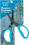 Karen Kay Buckley® Perfect Scissors™, Medium 6-inch #KKBPSM Micro-Serrated Non-Slip Blades for Appliqué, Fabric Trimming, Quilting, Sewing, Patchwork, Crafts. Sharp Blades Grip and Cut Many Layers