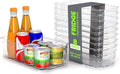 Utopia Home - Fridge & Refrigerator Organizer Bins (8 Pack), Clear Stackable Durable Plastic Storage Containers with Easy Grip Handles for Pantry, Kitchen Cabinets & Countertops