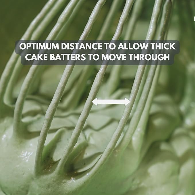 CLOUDWHISK™ 14-Inch Professional Balloon Large Stainless Steel Metal Cake Whisk. Specially designed for Folding and Blending Cake Batters to Achieve Fluffier Cakes
